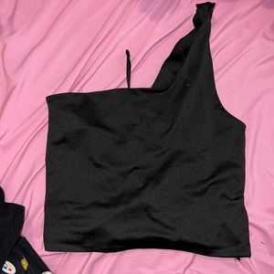 Black crop top